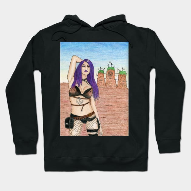 Wasteland Babe Hoodie by wyattd